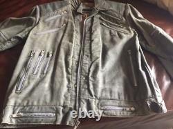 Original Vintage Michael Jackson Beat It Leather Jacket 80's Grey