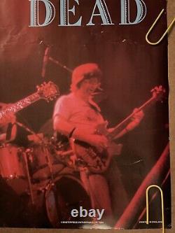 Original Vintage Poster Grateful Dead on stage music memorabilia poster 1986