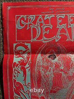 Original Vintage Poster Grateful dead concert memorabilia psychedelic blacklight
