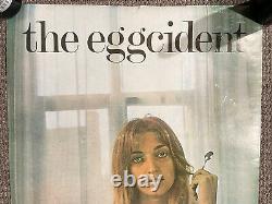 Original Vintage Poster the eggcident naked woman dead chicken Headshop Pin Up