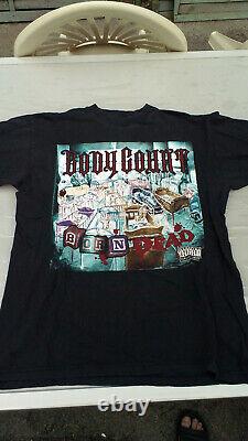 Original Vintage XL Body Count Ice-T 1994 Born Dead Euro Tour T-Shirt