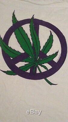 PEACE WEED FACTS 1990 kevin at the dog R dead lot shirt vintage rare! Large