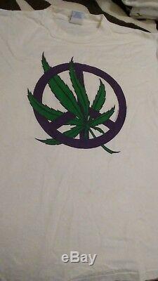 PEACE WEED FACTS 1990 kevin at the dog R dead lot shirt vintage rare! Large