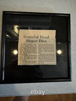 PIGPEN -GRATEFUL DEAD-Authentic ORIGINAL OBITUARY-vintage San Francisco-RARE