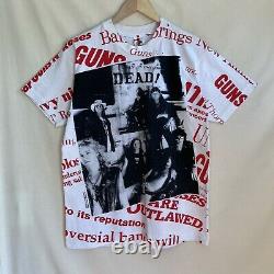 RARE GUNS N ROSES Dead! 1991 Use Your Illusion Shirt Large L 100% Authentic