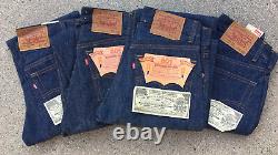 RARE! Lot Of 4! Levi's 1984 & 1987 Vintage 501 Dead Stock NOS Made In USA Denim