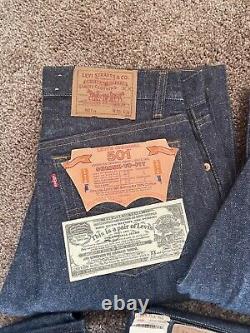 RARE! Lot Of 5! Levi's 1984 & 1987 Vintage 501 Dead Stock NOS Made In USA Denim
