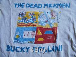 RARE ORIGINAL VINTAGE 1987 DEAD MILKMEN T Shirt BUCKY FELLINI PUNK ROCK INDIE