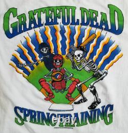RARE Vintage 1988 GRATEFUL DEAD Spring Training Concert Tour T Shirt Size L/XL