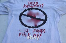 RARE Vintage Dead Kennedys Punks F Off Original T-Shirt Medium M Screen Stars