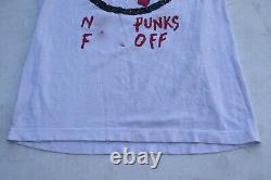 RARE Vintage Dead Kennedys Punks F Off Original T-Shirt Medium M Screen Stars