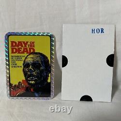 RARE Vintage Original 1980's DAY OF THE DEAD Horror Zombie Bub Prism Sticker