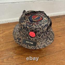 Rare Grateful Dead OOAK Hand Embroidered 80s/90s Paisley Hippy Bucket Hat