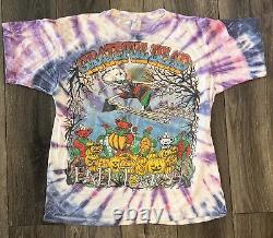 Rare VINTAGE 1994 GRATEFUL DEAD FALL TOUR T SHIRT Halloween Size XL Tie Dye