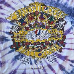 Rare VINTAGE 1994 GRATEFUL DEAD FALL TOUR T SHIRT Halloween Size XL Tie Dye