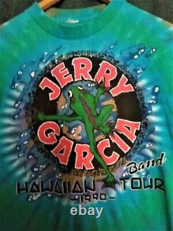 Rare Vintage 1990 Grateful Dead Jerry Garcia T Shirt Reonegro DGM M L Tie Dye 90