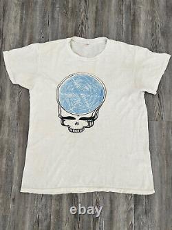 Rare Vintage 70s 80s Distressed Grateful Dead Skull T Shirt Size XL