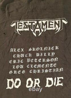 TestAmenT 1987 Do or Die Vtg tour shirt. NOT a reprint. First Tour is Deadly