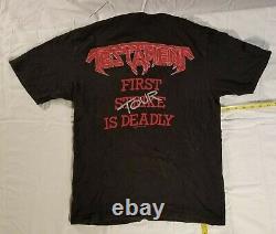 TestAmenT 1987 The Legacy Vtg tour shirt. NOT a reprint. First Tour is Deadly