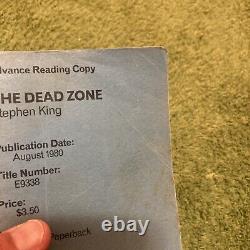 The Dead Zone by Stephen King (1980 Signet) advance reading copy RARE