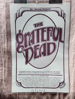 The Grateful Dead Concert Original Vintage Poster Randy Tuten Orpheum 1976