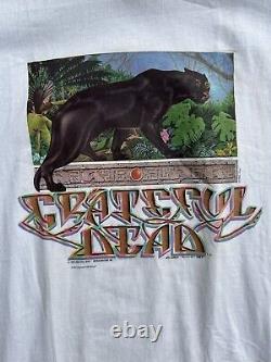 The Grateful Dead Vintage 1989 Panther Rainforest T-Shirt Adult XL