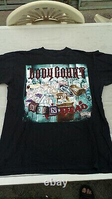 USED Vintage Original T-Shirt XL Body Count Ice-T 1994 Born Dead Euro Tour