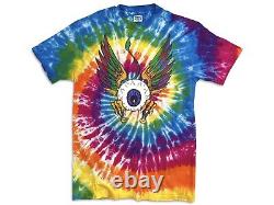 VINTAGE GRATEFUL DEAD ELLIS D T shirt Tie Dye 1990 Flying Eyeball Tee Sz L