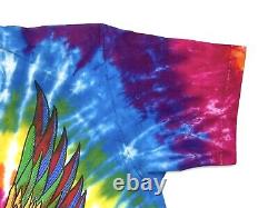 VINTAGE GRATEFUL DEAD ELLIS D T shirt Tie Dye 1990 Flying Eyeball Tee Sz L