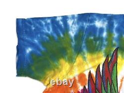 VINTAGE GRATEFUL DEAD ELLIS D T shirt Tie Dye 1990 Flying Eyeball Tee Sz L