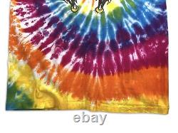 VINTAGE GRATEFUL DEAD ELLIS D T shirt Tie Dye 1990 Flying Eyeball Tee Sz L