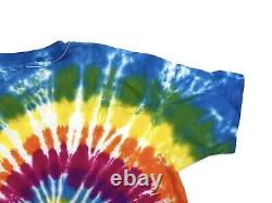 VINTAGE GRATEFUL DEAD ELLIS D T shirt Tie Dye 1990 Flying Eyeball Tee Sz L