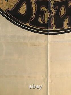 VINTAGE GRATEFUL DEAD FLAG BANNER TAPESTRY WALL HANGER RARE! 57x45