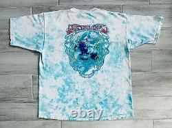 VINTAGE Grateful Dead T-Shirt Mens RARE 1997 XL Watery Tie Dye Manatee Skeleton