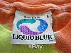 VTG 1989 GDM Grateful Dead Shirt (L) Liquid Blue Dancing Bears Spiral Tie Dye