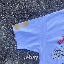 VTG 1990 Dead-Stock Bart Simpson Unrecognized Genius Graphic T-Shirt Size L
