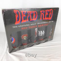 VTG 1996 Dead Red Grateful Dead Red Table UnWine Box Set 5 Bottles Sealed