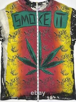 VTG Mosquitohead T Shirt Smoke It Snoop Dogg Bob Marley Hippie Dead Rare USA L