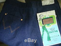 Vintage 1960 s womens jeans Wrangler waist 28 NOS old dead stock NWT size 2