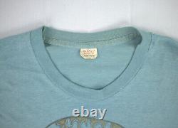 Vintage 1970s HANES USA Large 50/50 Blue GRATEFUL DEAD Stanley Mouse Tee T Shirt