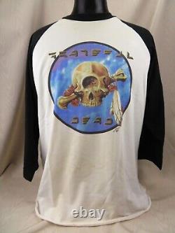 Vintage 1977 Grateful Dead Cyclops Kelley Mouse Concert Tour Graham Shirt XL