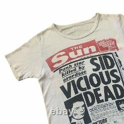 Vintage 1979 Sid Vicious Dead original band t shirt 70s 80s punk Sex Pistols