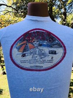 Vintage 1983 Grateful Dead Santa Cruz Staff T-Shirt Men's L Single Stitched USA