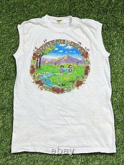 Vintage 1984 Grateful Dead Spring Tour Sleeveless Shirt Men's S Double Sided USA