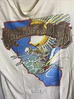 Vintage 1986 Grateful Dead Mens T Shirt California Rick Griffin GDM Tour XL