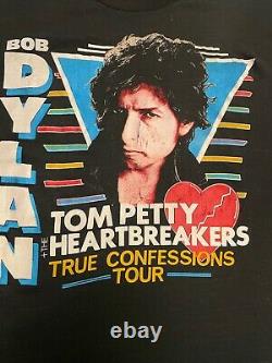 Vintage 1986 Grateful Dead TOM PETTY BOB DYLAN Band T-shirt size LARGE