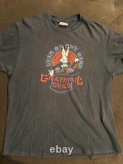 Vintage 1987 Grateful Dead Mens T Shirt Year Of The Hare GDM January Tour XL