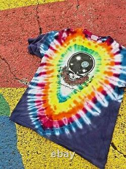Vintage 1987 Grateful Dead Space Your Face Tie Dye Graphic Shirt USA Original XL