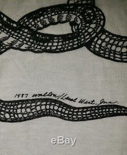 Vintage 1987 Stedman Aids Its Deadly Serious Ringer Tshirt Single Stitch Size XL