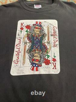 Vintage 1989 king of dead Grateful Dead Band T-shirt size XL summer tour